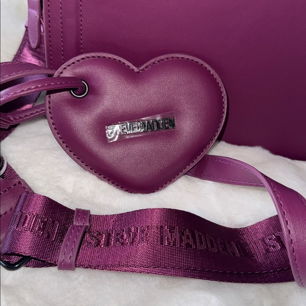 🦇🦇Viral Tik Tok Steve Madden Halloween Plum Evelyn Bats Satchel Purse🦇 - Picture 3 of 9